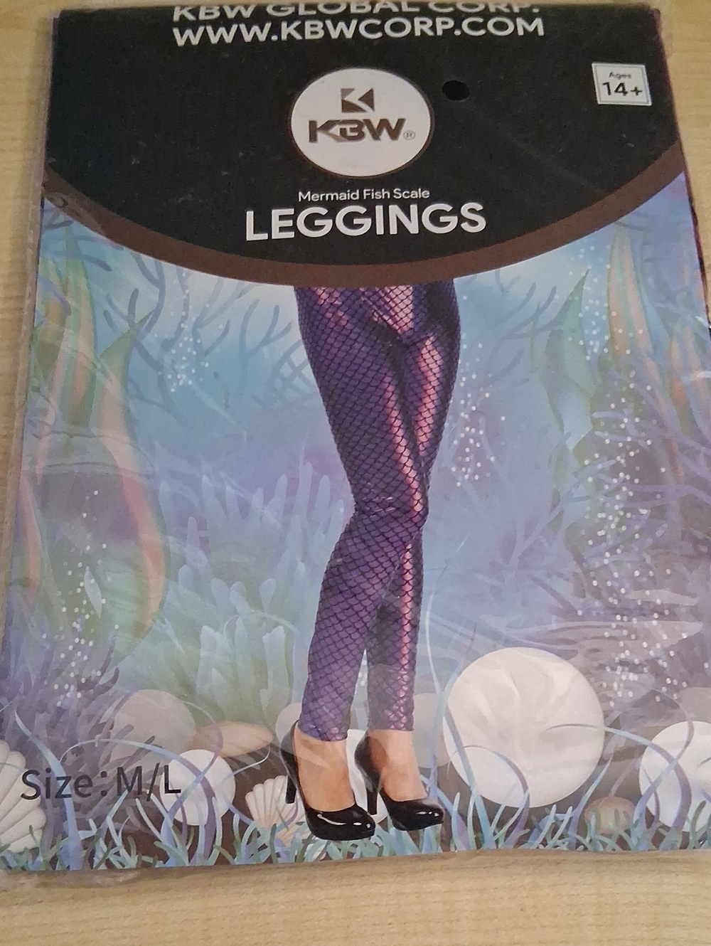 Mermaid Fish Scale Leggings - Purple